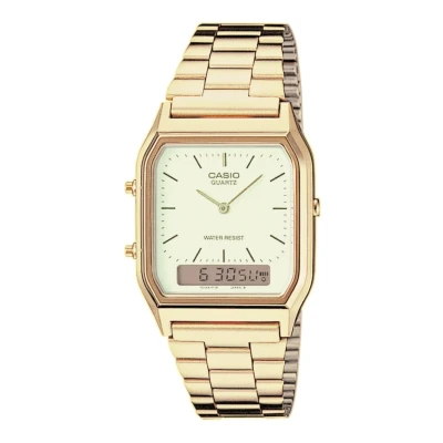 Afbeelding van Casio Vintage Edgy horloge AQ 230GA 9DMQYES in de kleur Goud