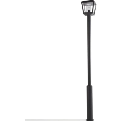 Afbeelding van Lucande Lantaarnpalen 1licht drukgegoten aluminium, polycarbonaat H: 220 cm E27 donkergrijs