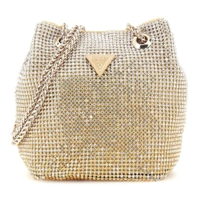Afbeelding van Guess Zalina Pouch Schoudertas goldcoloured, Dames, Maat: One Size, Gold/coloured