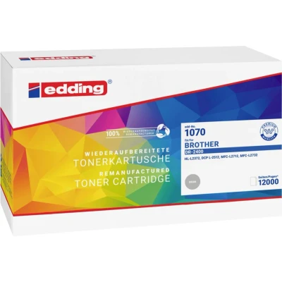 Afbeelding van Edding Toner vervangt Brother DR 2400 Compatibel Zwart 12000 bladzijden EDD 1070 18