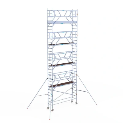 Afbeelding van Rolsteiger 0.75x3.05x10.20m lichtgewicht platformen incl. dubbele voorloopleuningen