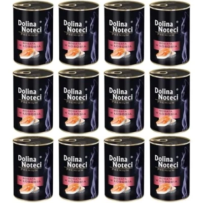 Afbeelding van 24 x 400 g Dolina Noteci Premium Rijk aan zalm Nat Kattenvoer