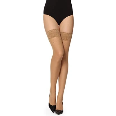 Afbeelding van Merry Style Dames Hold Up Kousen 20 Denier licht glanzend elastisch Polyamide MS GI 1108 Daino XS S