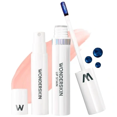 Image de Wonderskin Wonder Blading Peel and Reveal Lip Stain Kit, Langtidsholdbar, Transfer Proof Naturlig, Nude Langtidsholdbar Vandfast, Pink (Adore)