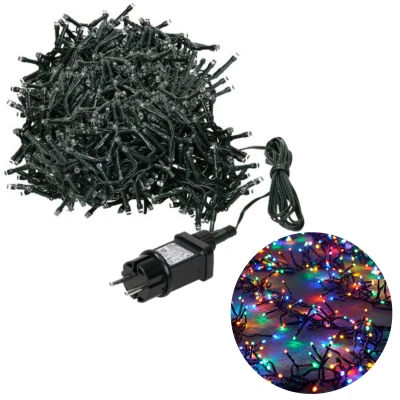 Afbeelding van Cheqo® Kerstboomverlichting Clusterverlichting Kerstlampjes LED Verlichting Kerstverlichting voor Binnen en Buiten 1800 36 Meter Multicolor