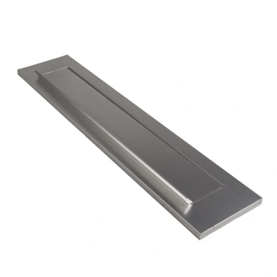 Afbeelding van Brievenbusklep Aluminium met Veer Recht Buitendraaiend Per Stuk