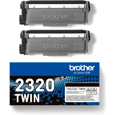 Afbeelding van Brother Toner TN 2320TWIN Origineel 2 pack Zwart 2600 bladzijden TN2320TWIN