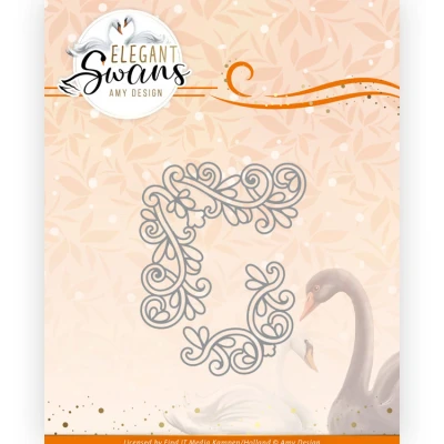 Afbeelding van Dies Amy Design Elegant Swans Corner