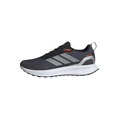 Image de adidas Homme RUNFALCON 5 TR RUNNING SHOES, Core Black/Silver Metallic/Carbon, 48 EU