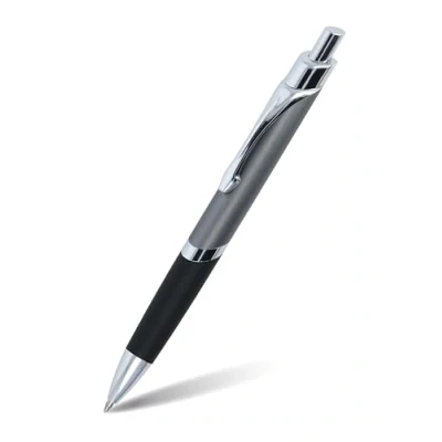 Afbeelding van Online Sporty Gun balpen van aluminium, vervangbaar, onuitwisbaar, zwarte inkt, metalen clip, 1 stuk