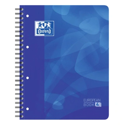 Image de OXFORD School projectbook A4+ ligné 120 fls 4 trous couverture en plastique souple bleu