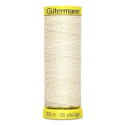 Afbeelding van Gutermann 4011 naaigaren van gewaxt linnen, extra sterk, 50 m