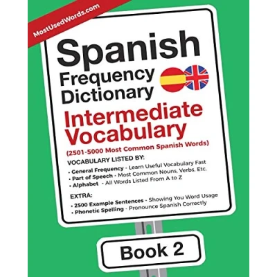 Afbeelding van Spanish English Frequency Dictionary Intermediate Vocabulary