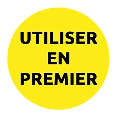 Afbeelding van AVERY rol van 300 gele &quot;USE FIRST&quot; voedseltraceerbaarheidslabels, verwijderbare lijm, 40 mm