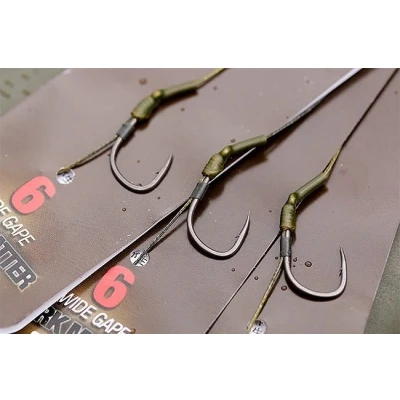 Image de Korda Onderlijn Carp Rig Barbed (incl Extenda Stops) Taille : crochet 6 Wide Gape Foncé Matter 20lb
