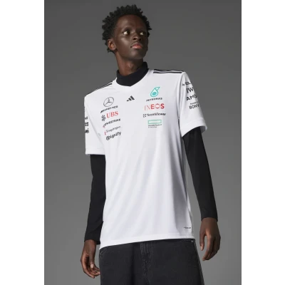 Afbeelding van adidas Performance Tshirt print White black, Heren, Maat: XS, black