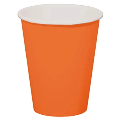 Afbeelding van Oranje Bekers 350 ml 8 stuks