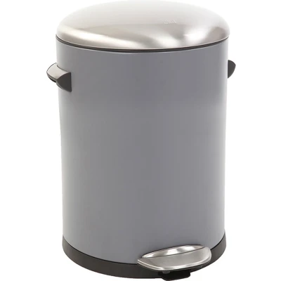 Afbeelding van EKO Belle Deluxe pedaalemmer 3 ltr, Steel Plastic grijs, sandcoated