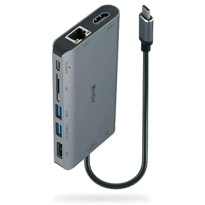 Afbeelding van LINDY 43323 USB C mini dockingstation Geschikt voor merk: Universeel Geïntegreerde kaartlezer, Power Delivery