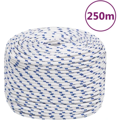 Afbeelding van vidaXL Boot touw 8 mm 250 m polypropyleen wit