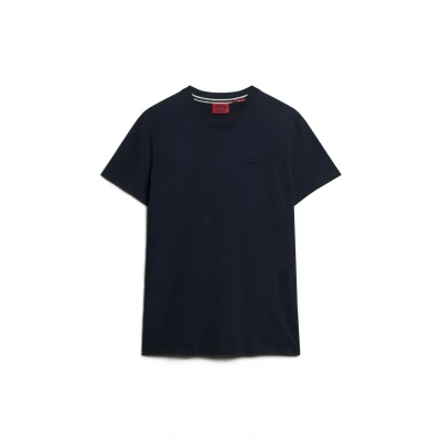 Afbeelding van Superdry M1011245M Tshirt basic, Heren, Maat: 3XL, Bleu