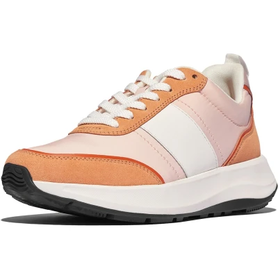 Afbeelding van FitFlop F Mode Flow Sneaker Nylon &amp; Suede Mix ROZE Maat 42
