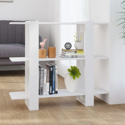 Afbeelding van Boekenkast/kamerscherm 100x30x87 cm wit
