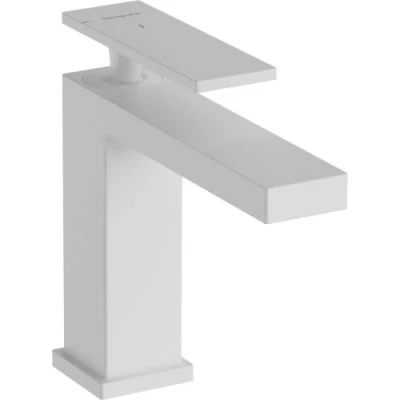 Afbeelding van hansgrohe Tecturis E ééngreeps wastafelkraan 110 CoolStart zonder waste mat wit