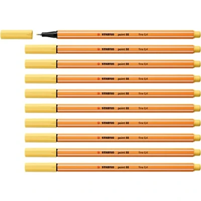 Afbeelding van Stabilo Fineliner point 88/23 f lichtgeel 1 stuk 10 stuks
