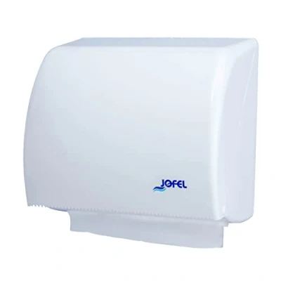 Afbeelding van Jofel AH45000 Azur Handdoekdispenser zigzag of papier op rol, wit