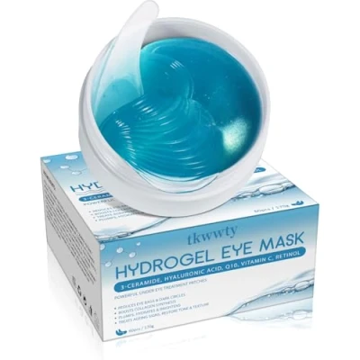 Afbeelding van 30 paar hydrogel oogmaskers ter vermindering van donkere kringen, gezwollen ogen, wallen onder de rimpels, vochtinbrengende anti aging en rimpelpleisters