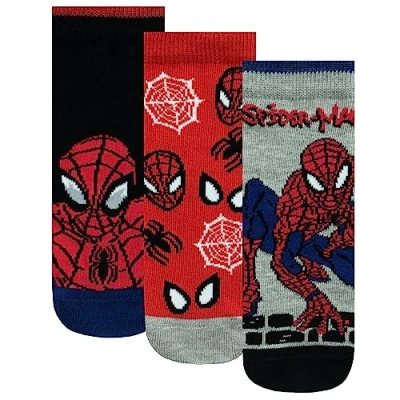 Afbeelding van Marvel Spiderman sokken, verpakking van 3 stuks, sokken voor kinderen, katoenen officiële merchandise, Meerkleurig