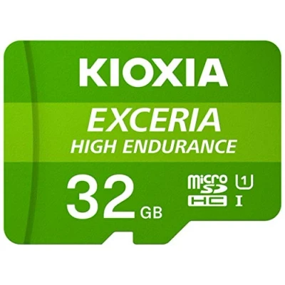 Image de KIOXIA EXCERIA HIGH ENDURANCE Carte mémoire flash 32 Go A1 / Video Class V10 UHS I U1 Class10 microSDHC