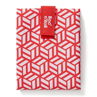 Afbeelding van Roll&#039;Eat Boc&#039;n&#039;Roll Foodwrap Herbruikbaar Boterhamzakje Tiles Red