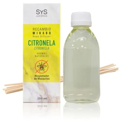Afbeelding van SyS Aroma Geurstokjes Navulling Citronella 100% Natuurlijk Kalmerend &amp; Rustgevend 200ml