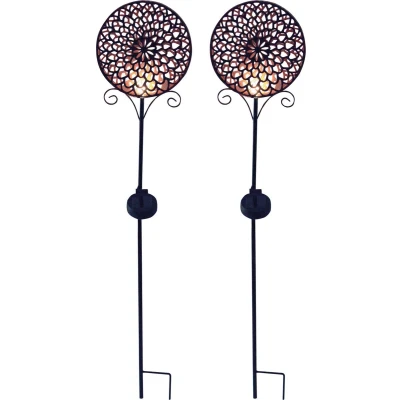 Afbeelding van Solar Grondspies Tuinlamp Mandala 2 stuks