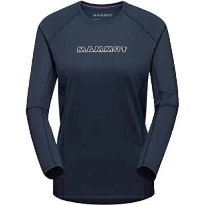 Afbeelding van Mammut Selun LOGO Longsleeve, Dames, Maat: Large, Marine