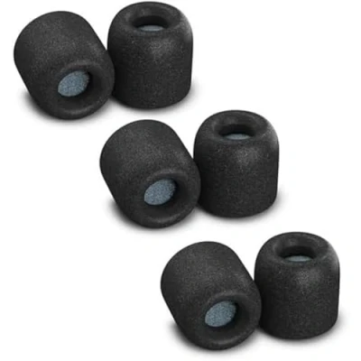 Afbeelding van Comply Sportoordopjes van traagschuim met zweetbescherming, vervangende oordopjes voor een actieve levensstijl B&amp;O medium, zwart