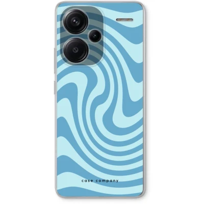 Afbeelding van Case Company® hoesje geschikt voor Xiaomi Redmi Note 13 Pro plus Swirl Blauw Soft Cover Telefoonhoesje Bescherming aan alle Kanten en Schermrand