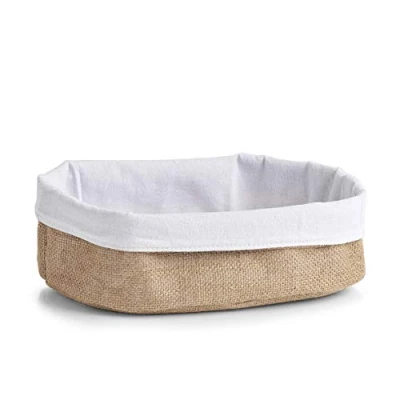 Afbeelding van Zeller Broodmand jute 26 x 18 cm brood serveer mandjes