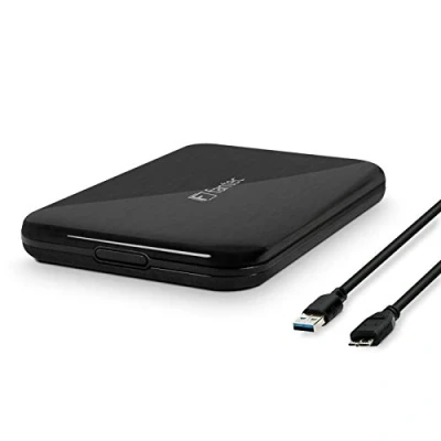 Afbeelding van FANTEC ALU 25 U3 zwart 2,5 USB 3.0 harde schijf behuizing