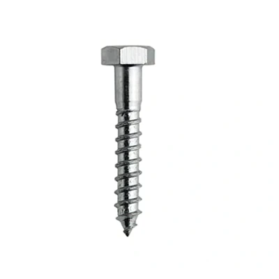 Afbeelding van DOJA Barcelona Trekkchroeven 50 stuks houtschroeven M6 x mm verzinkte stalen schroeven met zeskantkop voor houtschroeven, houder houten palen, pluggen,