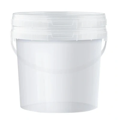 Afbeelding van POSH emmer 10 liter van transparant kunststof, geschikt voor levensmiddelen, lekvrij, geurloos, robuust, stabiel en luchtdicht, met handvat (2, liter)