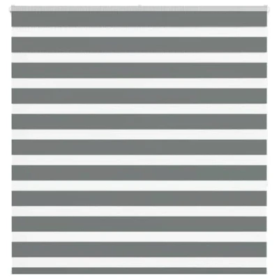 Afbeelding van vidaXL Zebra rolgordijn 150x150 cm stofbreedte 145,9 donkergrijs