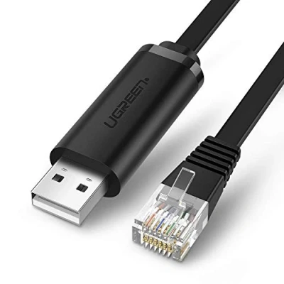 Afbeelding van Ugreen consolekabel USB Ethernet RJ45 adapter 1,5m zwart (CM204)
