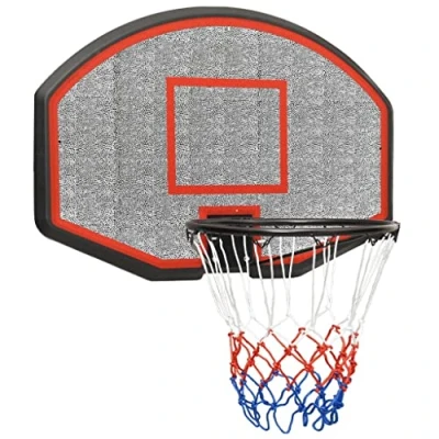 Image de vidaXL Panneau de basket ball Noir 71x45x2 cm Polyéthylène