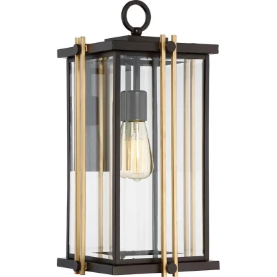 Afbeelding van Bohemian Wandlamp Steady Lighting Glas E27 L: 27cm Voor Buiten Woonkamer Eetkamer Brons