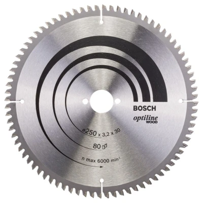 Afbeelding van Bosch optiline cirkelzaagblad 250x30x80t hout