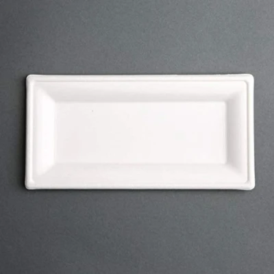 Afbeelding van Fiesta Compostable composteerbare bagasse borden rechthoekig 258mm (50 stuks)
