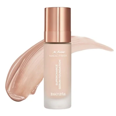 Afbeelding van M. Asam Magic Finish Supercharge Rose Fair foundation serum (30 ml) hydraterende en verstevigend voor het gezicht in één, anti aging make up met optimale dekking hyaluronzuur